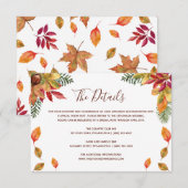 D'accompagnement Tombez amoureux carte de détails de mariage d'auto (Devant / Derrière)