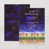 D'accompagnement Tree of Life Doves Bar Carte de réception Bat mitz (Devant / Derrière)