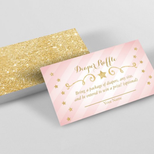 D'accompagnement Twinkle Twinkle Little Star Diaper Carte Raffle