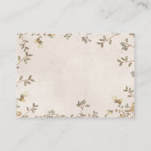 D'accompagnement twins bunny floral Diaper Raffle carte de boîtier (Dos)