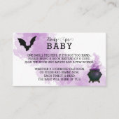 D'accompagnement Un bébé brasse Octobre Baby Book Demande Carte (Devant)