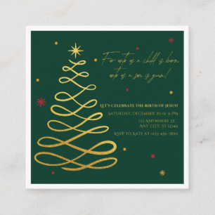 D'accompagnement Un Enfant Nous Est Né Carte de Noël pour un Évén