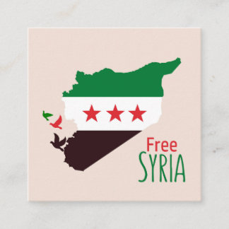 D'accompagnement Une carte de la Syrie avec le drapeau de la révolu