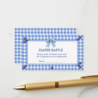 D'accompagnement Une carte de participation à une tombola de couche