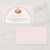 D'accompagnement Une petite carte de douche d'affichage en gingham  (Devant / Derrière)