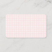 D'accompagnement Une petite carte de douche d'affichage en gingham (Dos)