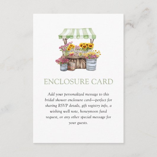 D'accompagnement Vert Gingham Frais du Marché Carte de Boîte (Devant)