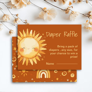 D'accompagnement Voici la carte de boîtier du baby shower Sun Boho