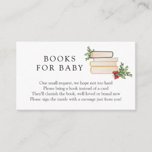D'accompagnement Winter Greenery Livres pour Baby insert carte