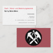 Dachdecker Visitenkarte Visitekaartje (Voorkant / Achterkant)