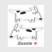 DachsBullTerrier Sticker (Vel)