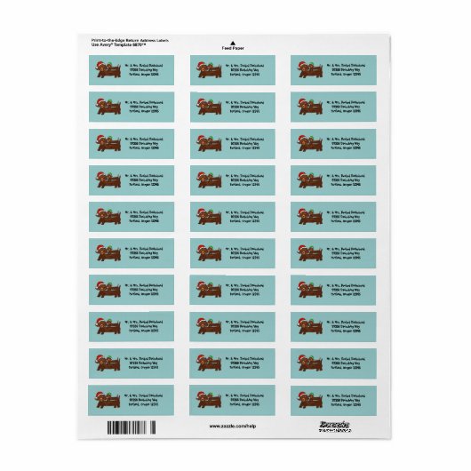 Dachshing all the Way Etiket (Full Sheet)
