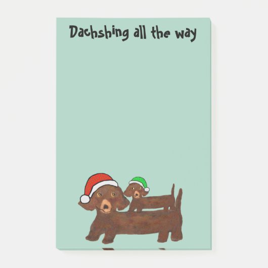 Dachshing helemaal Post-it® notes (Voorkant)
