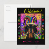 Dachshond briefkaart (Voorkant / Achterkant)