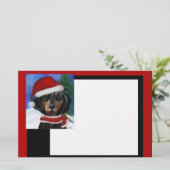 Dachshond Briefpapier (Staand voorkant)