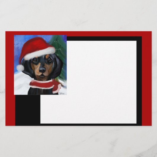 Dachshond Briefpapier (Voorkant)