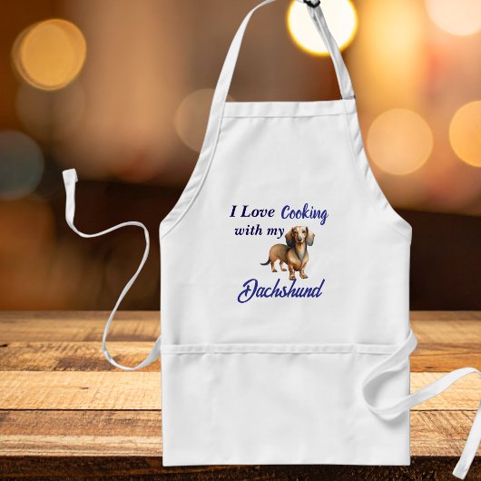 Dachshond Bruin Koken Standaard Schort
