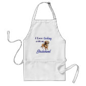 Dachshond Bruin Koken Standaard Schort (Voorkant)