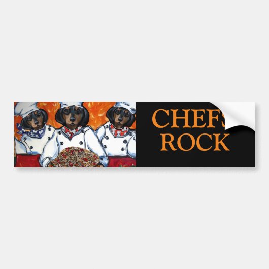 DACHSHOND BUMPERSTICKER (Voorkant)