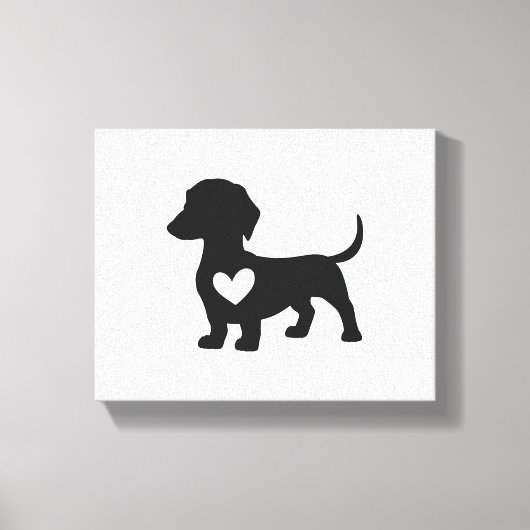 Dachshond Canvas Afdruk (Voorkant)