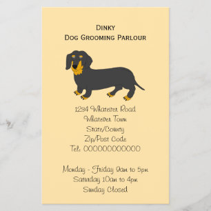 Dachshond Hondenontwerp Hond Kapsalon Flyer