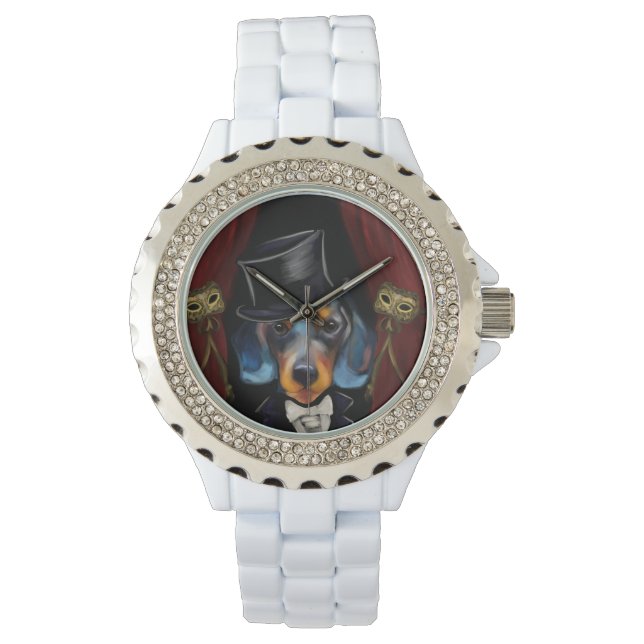 Dachshond Horloge (Voorkant)