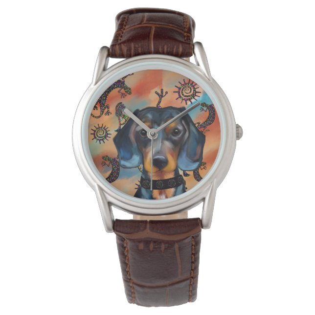 Dachshond Horloge (Voorkant)