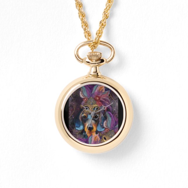 Dachshond Horloge (Voorkant)