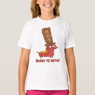 Dachshond Hotdog Grapje T-shirt