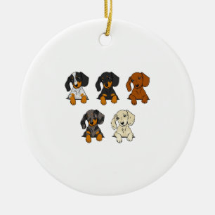 Dachshond Keramisch Ornament
