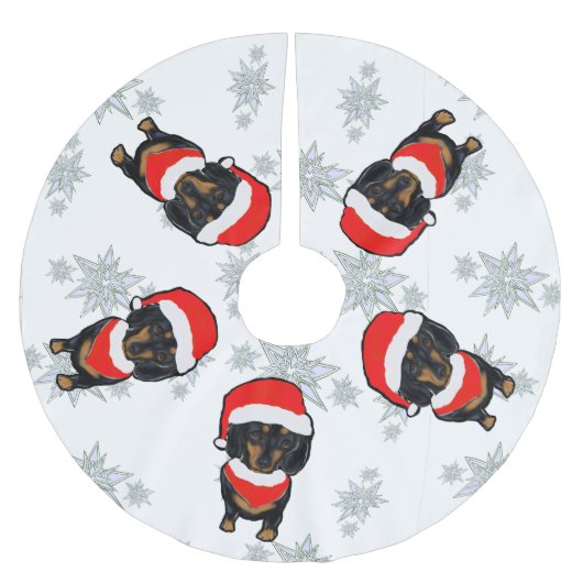 Dachshond Kerstboom Rok (Voorkant)