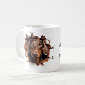 Dachshond koffiemok (Voorkant links)