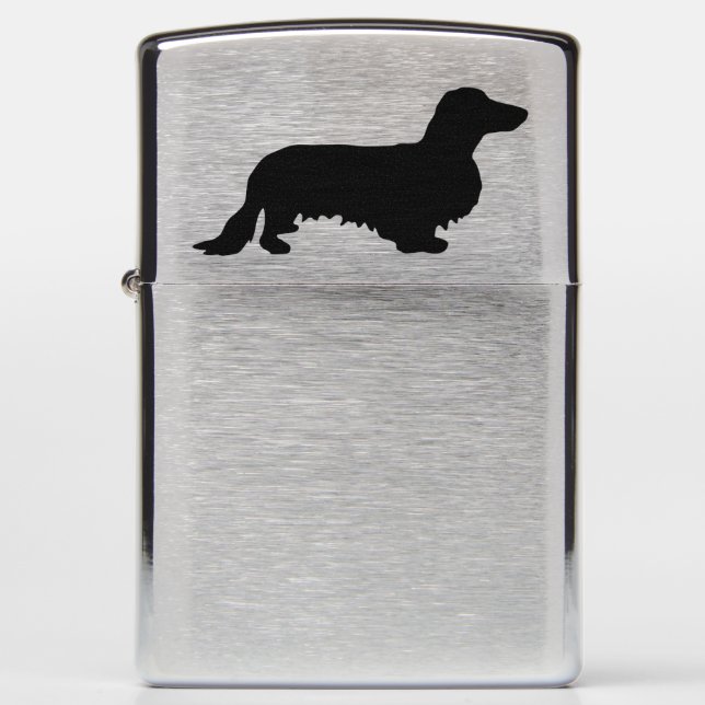 Dachshond Lang Haar - Silhouet 1 (Voorkant)