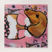 Dachshond legpuzzel (Horizontaal)