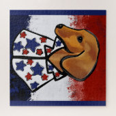 DACHSHOND LEGPUZZEL (Horizontaal)