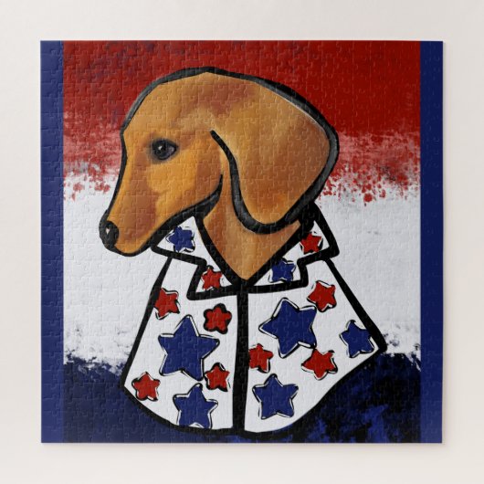 DACHSHOND LEGPUZZEL (Verticaal)