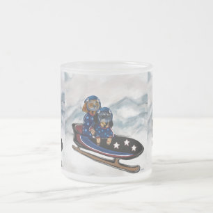 DACHSHOND  MATGLAS KOFFIEMOK