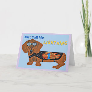 Dachshond renhond NOEM ME MAAR BLIXEM! Kaart