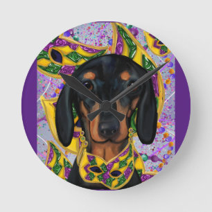 Dachshond ronde klok
