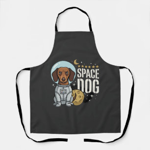 Dachshond Ruimte Hond Astronaut Vector Schort