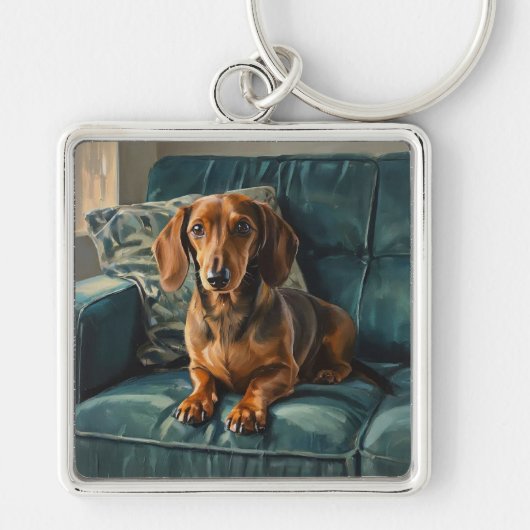 Dachshond Sleutelhanger (Voorkant)