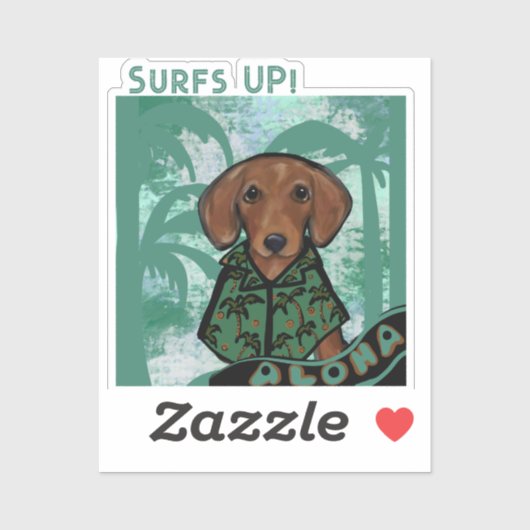 Dachshond sticker (Vel)