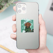 Dachshond sticker (Telefoon)
