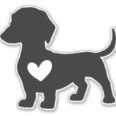 Dachshond sticker (Voorkant)