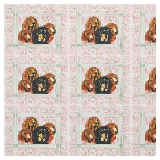 Dachshond Stof (Swatch)