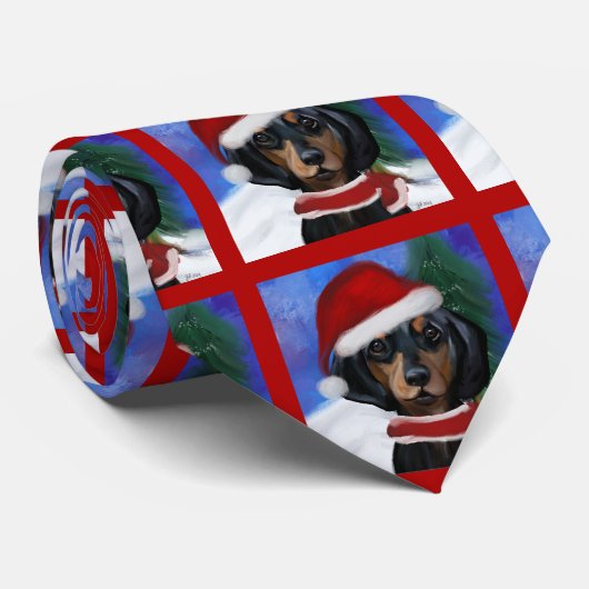 Dachshond Stropdas (Opgerold)