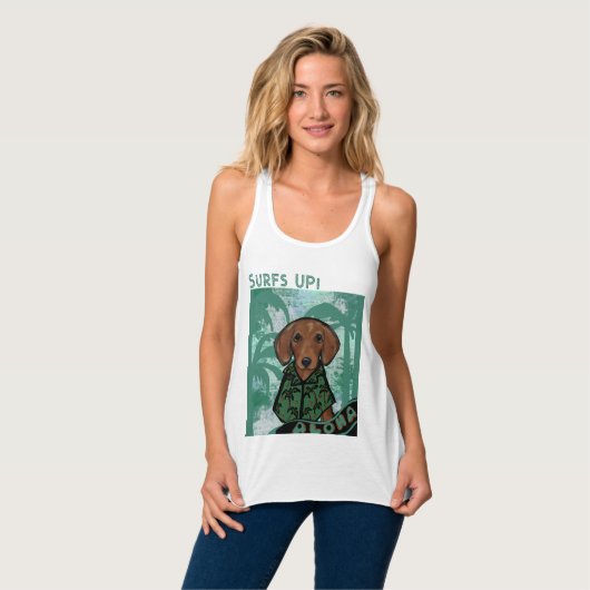 Dachshond tanktop (Volledige Voorkant)