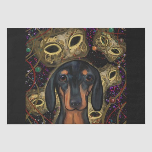 Dachshond tissuepapier (Voorkant)