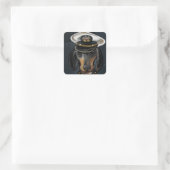 Dachshond Vierkante Sticker (Tas)