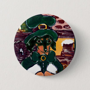 Dachshonden Ronde Button 5,7 Cm